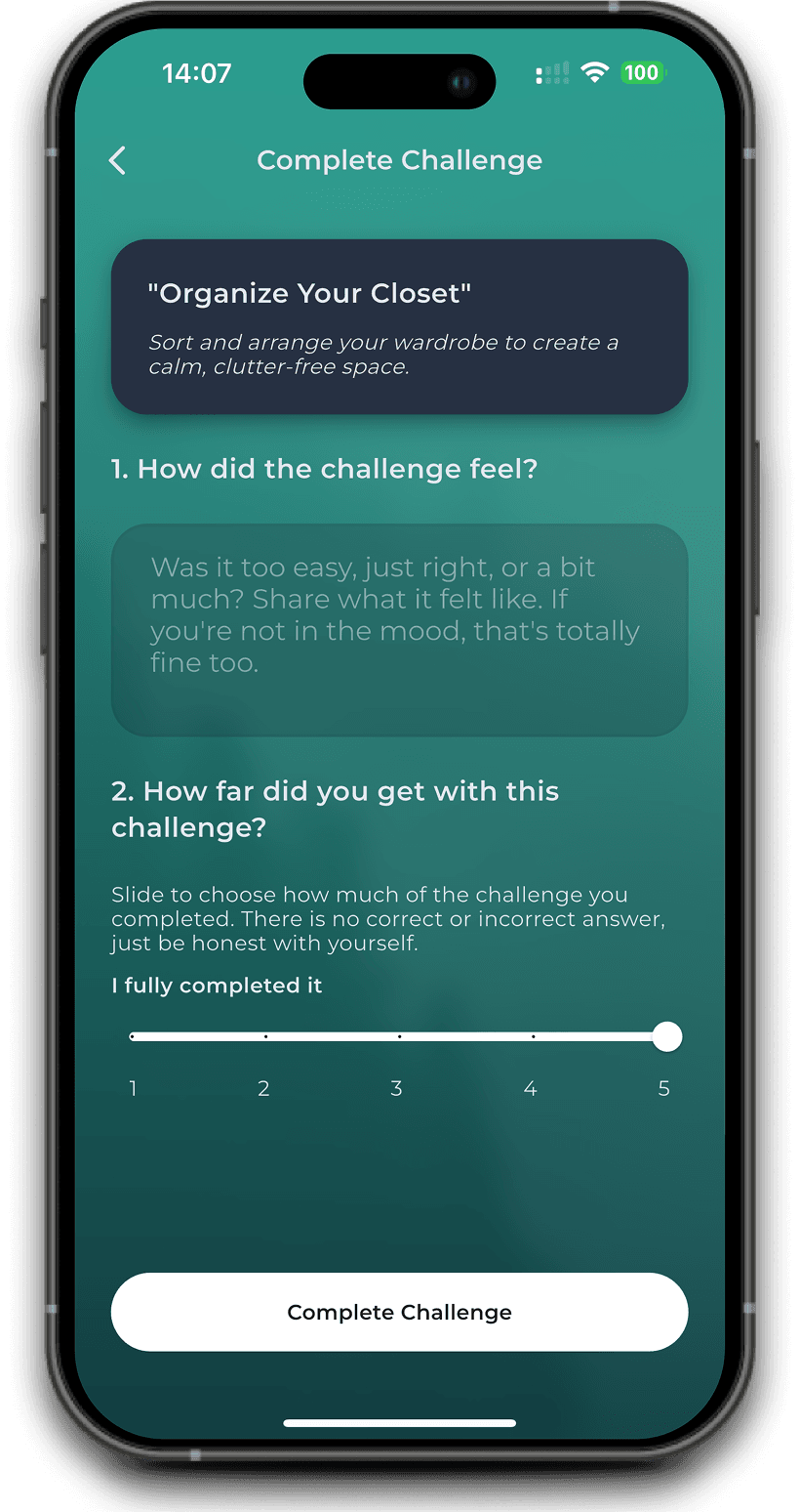 My Daily Challenge complete challenge