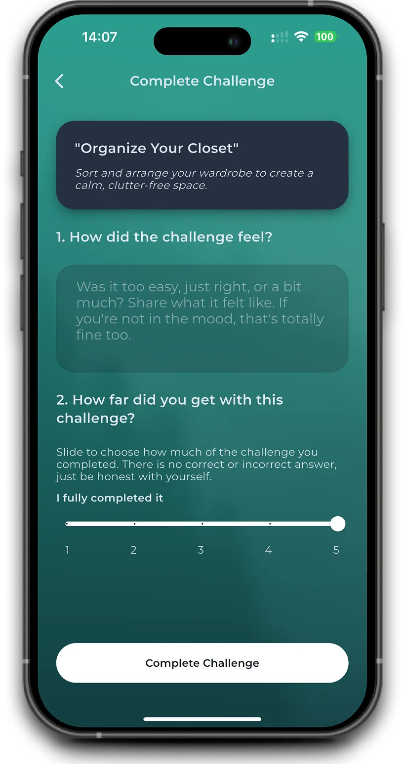 My Daily Challenge complete challenge