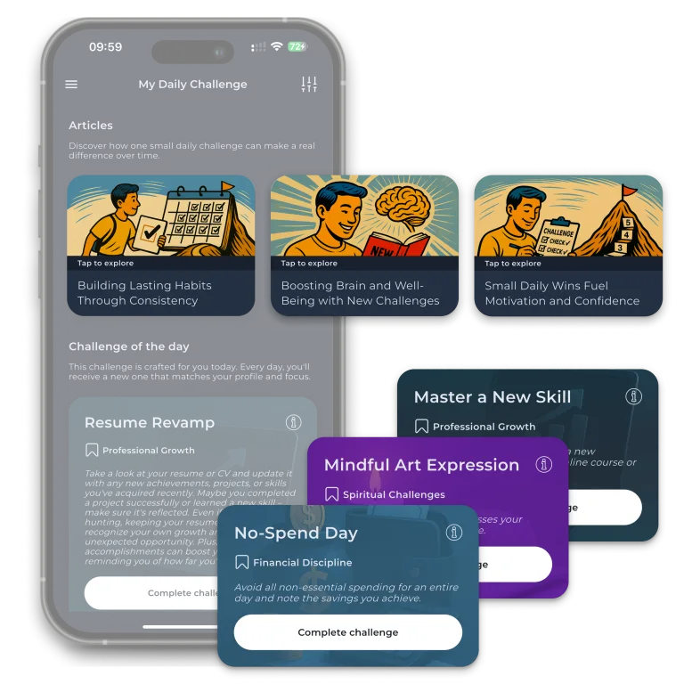 My Daily Challenge homescreen
